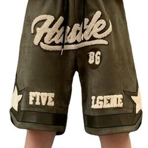 Vintage Bermuda cotton shorts hip hop streetwear